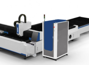 Máquina cortadora láser de fibra de placa y tubo de metal con mesa de intercambio automática de China